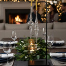 Hand Blown Egyptian Glass Ornaments: Elegant Clear Xmas Decor, Set of 2