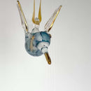 Egyptian Hummingbird Hand-Blown Glass Ornament