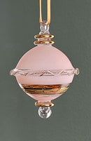 Frosted Sphere Ornament - Egyptian Hand Blown Glass Ornament