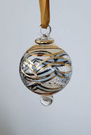 Small Globe - Array of Glass Color Ends - Egyptian Hand Blown Glass Ornament
