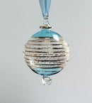 Large Globe w/ Color Glass Ends - Egyptian Hand Blown Glass Ornament
