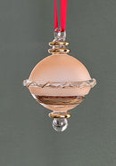 Frosted Sphere Ornament - Egyptian Hand Blown Glass Ornament