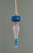 Glass Orb Icicle Ornament - Egyptian Hand Blown Glass