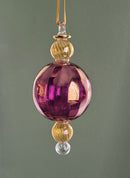 Egyptian Hand Blown Swirl Glass Ornament