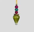 Egyptian Hand Blown Glass Teardrop Ornaments
