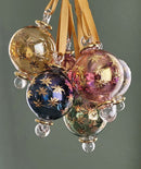 Small Globe w/ Star Design- Egyptian Hand Blown Glass Ornament