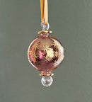 Small Globe w/ Star Design- Egyptian Hand Blown Glass Ornament