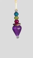 Egyptian Hand Blown Glass Teardrop Ornaments