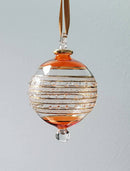 Large Globe w/ Color Glass Ends - Egyptian Hand Blown Glass Ornament