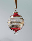 Large Globe w/ Color Glass Ends - Egyptian Hand Blown Glass Ornament