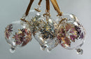 Large Globe Snowflake Design - Egyptian Hand Blown Glass Ornament