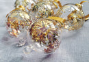Large Globe Snowflake Design - Egyptian Hand Blown Glass Ornament
