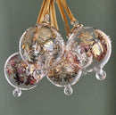 Large Globe Snowflake Design - Egyptian Hand Blown Glass Ornament