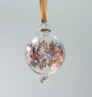 Large Globe Snowflake Design - Egyptian Hand Blown Glass Ornament