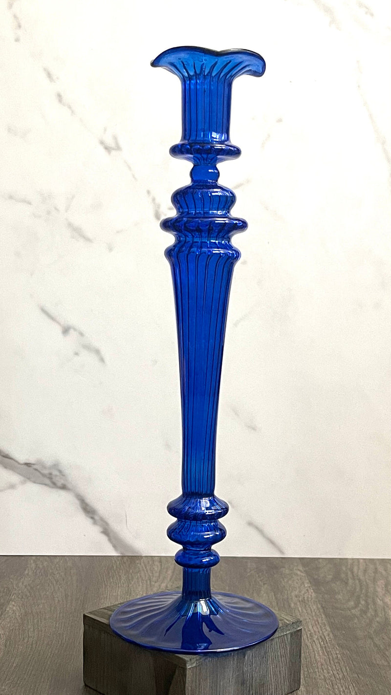 Egyptian Handblown Obelisk Candle Holder