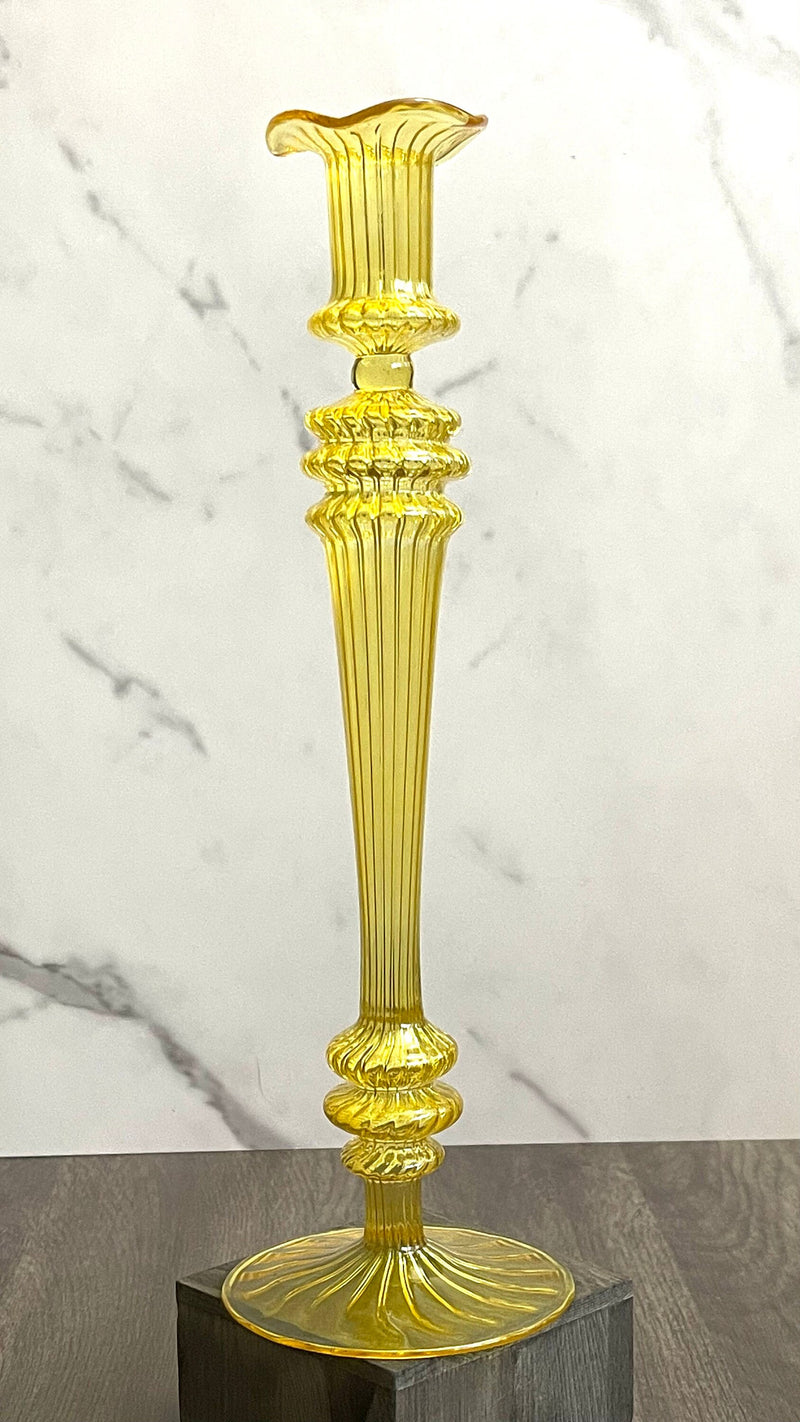 Egyptian Handblown Obelisk Candle Holder