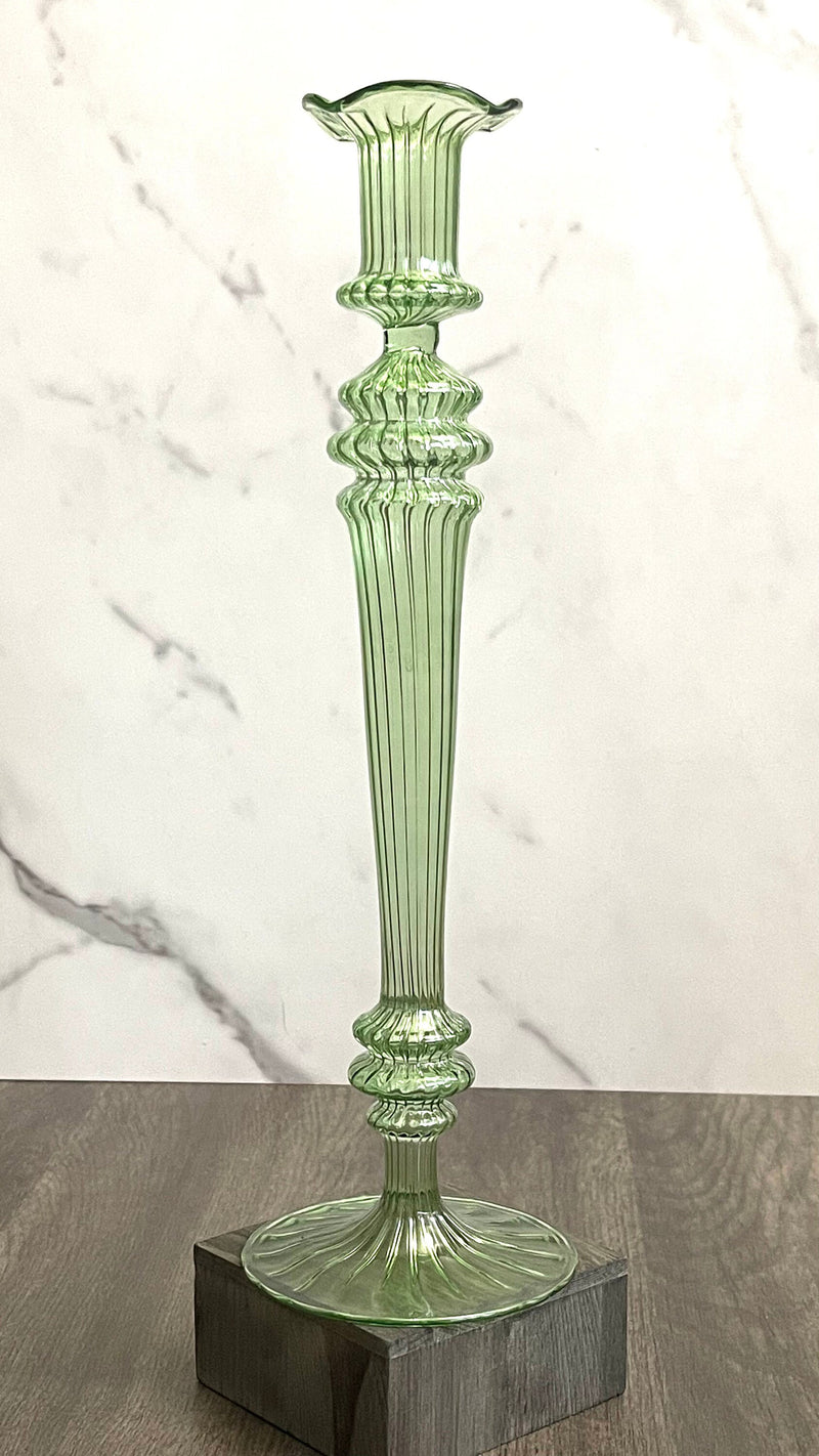 Egyptian Handblown Obelisk Candle Holder