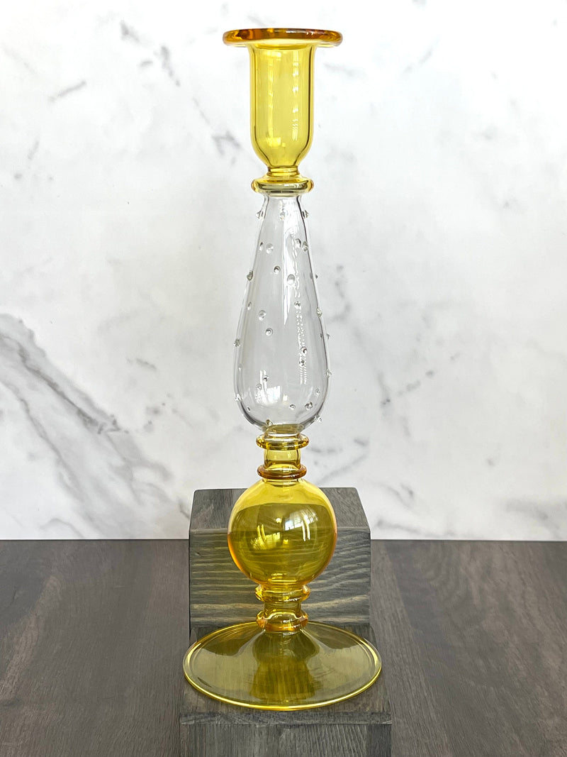 Egyptian Handblown Teardrop/Globe Candle Stick