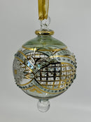 Globe Geometric Ornament - Egyptian Hand Blown Glass