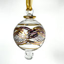 Small Globe - Array of Glass Color Ends - Egyptian Hand Blown Glass Ornament