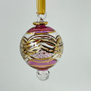 Small Globe - Array of Glass Color Ends - Egyptian Hand Blown Glass Ornament