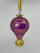 Large  Teardrop Ornament Swirl Glass - Egyptian Hand Blown Glass