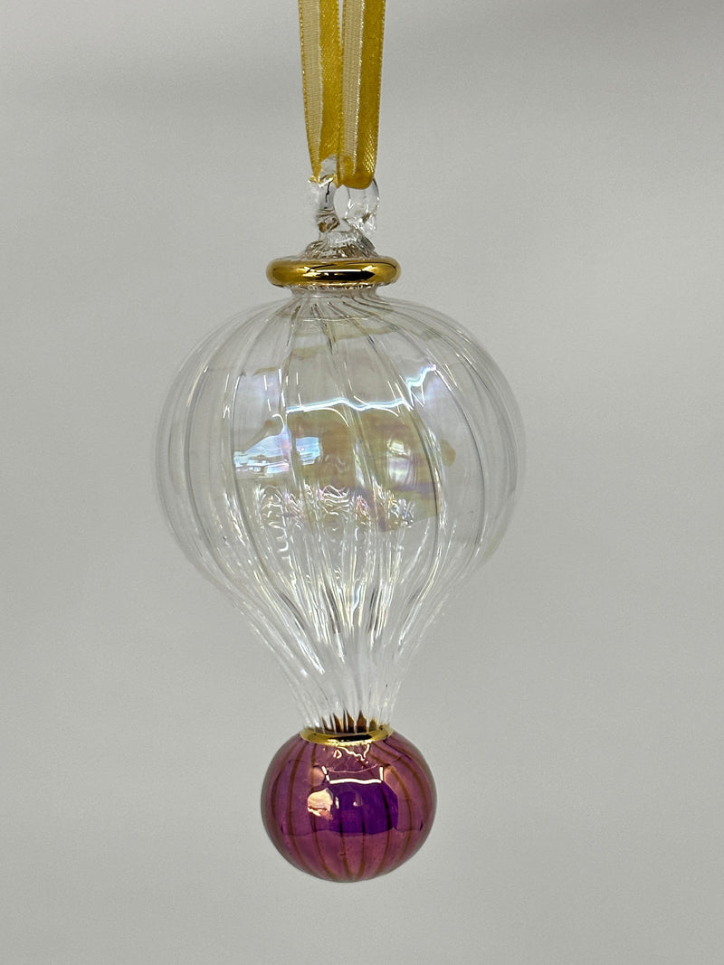 Large  Teardrop Ornament Swirl Glass - Egyptian Hand Blown Glass