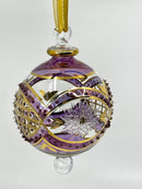 Globe Geometric Ornament - Egyptian Hand Blown Glass
