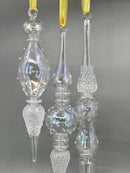 Long Hand Blown Iridescent Glass Scepter - Set of 3