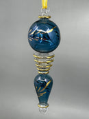 Glass Globe W/ Tear Drop Ornament - Egyptian Hand Blown Glass