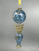 Glass Globe W/ Tear Drop Ornament - Egyptian Hand Blown Glass