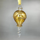 Teardrop Swirl Ornament - Egyptian Hand Blown Glass