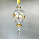 Teardrop Swirl Ornament - Egyptian Hand Blown Glass