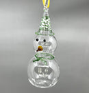 Snowman Ornament- Egyptian Hand Blown Glass