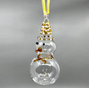 Snowman Ornament- Egyptian Hand Blown Glass