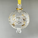 Large Globe w/ Geometric Design & Gold Accents Egyptian Hand Blown Glass Ornament