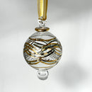 Small Globe - Array of Glass Color Ends - Egyptian Hand Blown Glass Ornament