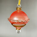 Frosted Sphere Ornament - Egyptian Hand Blown Glass Ornament