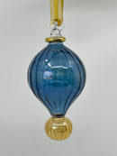 Large  Teardrop Ornament Swirl Glass - Egyptian Hand Blown Glass