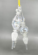 Long Hand Blown Iridescent Glass Scepter - Set of 3