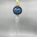 Glass Globe icicle Ornament - Egyptian Hand Blown Glass