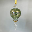 Teardrop Swirl Ornament - Egyptian Hand Blown Glass