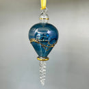 Teardrop Swirl Ornament - Egyptian Hand Blown Glass