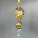 Large Swirl Glass Tear Drop Ornament - Egyptian Hand Blown Glass
