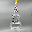 Snowman Ornament- Egyptian Hand Blown Glass